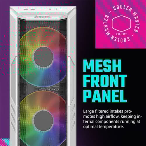 Cooler Master HAF 500 White E-ATX Mid Tower Case